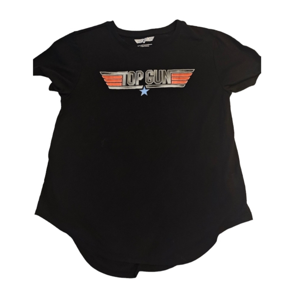 Top Gun Black Tee Shirt Size Large